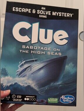 Hasbro Clue: Sabotage on the High Seas Board Game - Blue